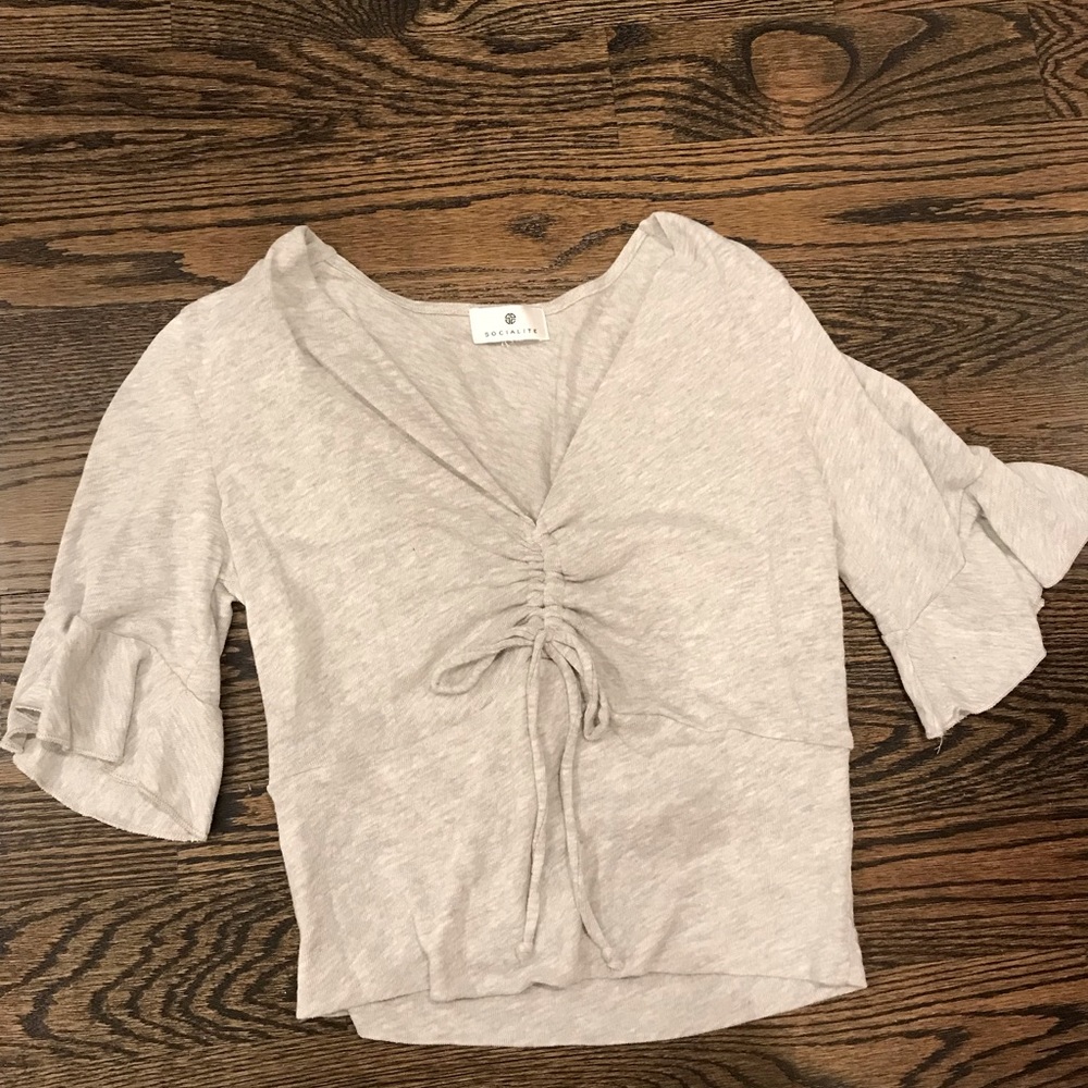 Frilly semi-cropped top by Socialite